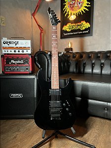 Guitarra Esp Ltd Kirk Hammett-kh202 Kh202 - Black - Com Case - Floyd Rose