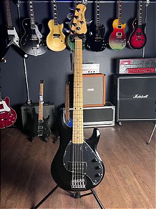 CONTRABAIXO 5 CORDAS STERLING STINGRAY 5 SUB SERIES - BLACK