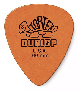 Palheta Tortex 0,60mm Laranja Pct C/12 418p.60 Dunlop