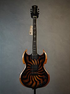 Guitarra Wylde Audio Barbarian Buzzsaw Charcoal Burst - Humbucker - Ponte Fixa