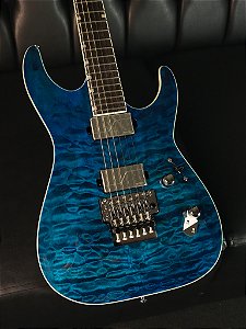 Guitarra Esp Ltd Mh-1000qm Lmh1000qmblkoc - Black Ocean