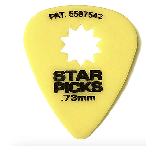 Kit Palhetas Cleartone Star Picks #30023 .73mm Yellow C/12