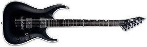 GUITARRA ESP LTD MH-1000NT BB - BLACK SATIN - COM CASE - FISHMAN