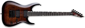 GUITARRA ESP LTD MH-1000ET FM - DARK BROWN SUNBURST - EVERTUNE - EMG - COM CASE