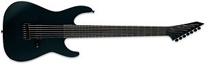 GUITARRA ESP LTD M-7B BLACK METAL - BLACK SATIN - BARITONO - 7 CORDAS