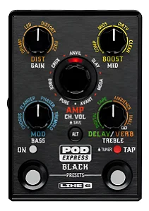 Pedaleira Para Guitarra Line 6 Pod Express Black