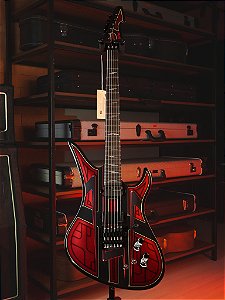Guitarra Schecter Avenger Fr-s Przym Vespid Metalic Red 928