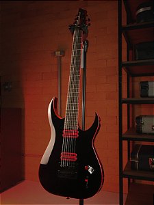 Guitarra Schecter Sunset-7 Evertune Red Dawn Gloss Black 3893 Idn