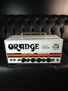 Cabeçote Valvulado Orange Dual Terror™ – 30W EL84 2 Canais + BAG+ Foot (Seminovo)