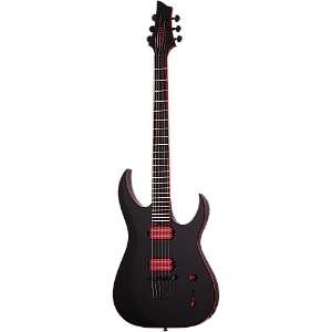 GUITARRA SCHECTER SUNSET-6 RED DOWN GLOSS BLACK 3890 IDN