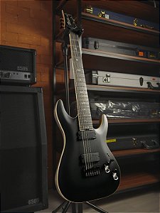 GUITARRA SCHECTER C-7 SLS ELITE EVIL TWIN SATIN BLACK 1349 KOR