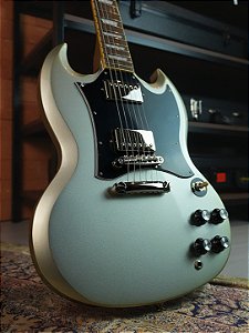 Guitarra Epiphone SG Standard Silver Mist com Bag