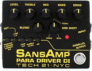 PEDAL PARA CONTRABAIXO TECH 21 SANSAMP BASSDRIVER DI - V2