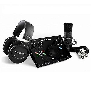 KIT M-AUDIO INTERFACE AIR 1924 MICROFONE CONDENSADOR E FONES