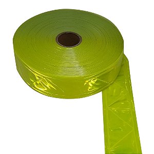 Faixa Refletiva Luminosa Motoboy Verde Limão - 50mm 5mts
