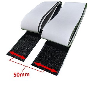 Fecho Auto Adesiva  M+f Fixação De Pedais 50mm 5 Metros