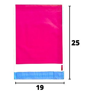 Envelope De Segurança Rosa Pink 19x25 Embalagem Para Envio Correios