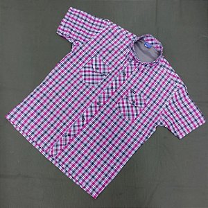 CAMISA XADREZ ROSA