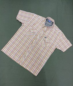 CAMISA XADREZ LARANJA