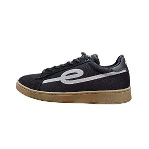 TENIS ESZE SUEDE PRETO SOLA NATURAL