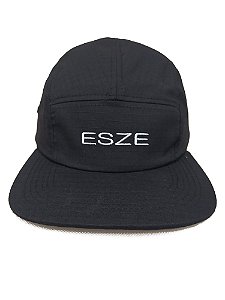 BONÉ ESZE MODELO FIVE PANEL PRETO