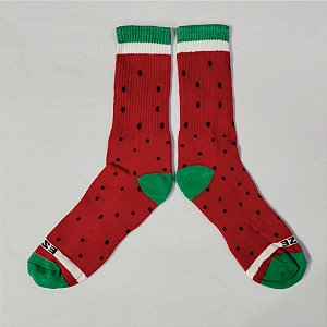 MEIA CANO ALTO MELANCIA