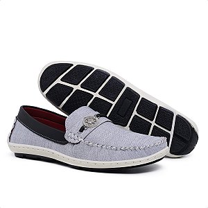 Mocassim Masculino Cinza