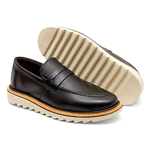 Mocassim Masculino Oxford Preto