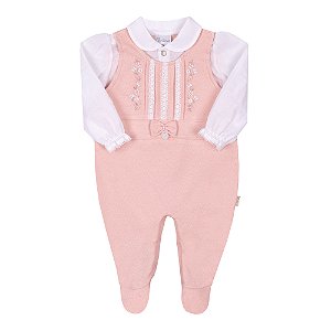 Macacão Bebê Menina Verão Flores Rosa Tam P a G - Paraíso - Loja de Roupa  Infantil Para Meninas, Meninos e Bebês