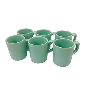 Xícaras De Café Porcelana Pequena Cafezinho 80ml - 6 Peças