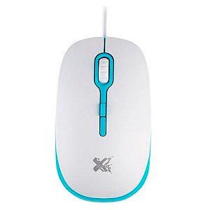 Mouse Maxprint 1200dpi Soft Colors, Branco e Azul - 6013026