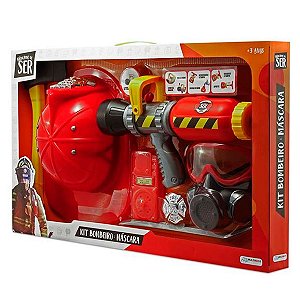 Brincando De Ser - Kit Bombeiro Máscara De Oxigênio BR962