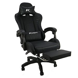 Cadeira Gamer Ktrok ProSeat Giratória Retrátil - Preta