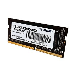 Memória Ram Patriot Notebook 16GB DDR4 1x16GB PSD416G266681S