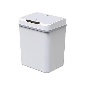 Lixeira Automatica Com Sensor De Aproximacao Branca 9L EI078