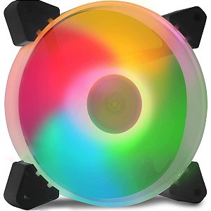 Cooler Fan Gabinete e Cpu 120MmX25Mm com Led KP-VR306 KNUP