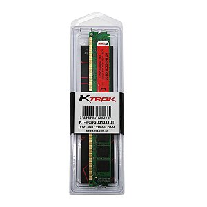 Memória Ram para Pc Desktop Ktrok 8GB DDR3 1333MHZ UDIMM