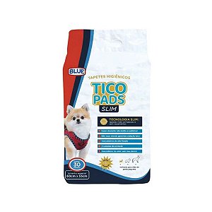 Tapete Higiênico para Pets Tico Pads Slim 30 Unidades