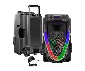 Alto-falante Acústico 800W Bluetooh Bivolt Multilaser SunyII