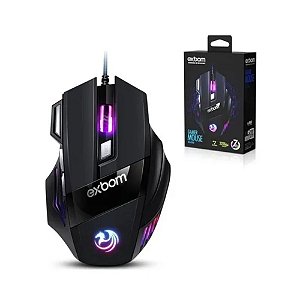 Mouse Para Jogo 7 Botões Gamer Rgb Exbom Usb 3200dpi Msg260