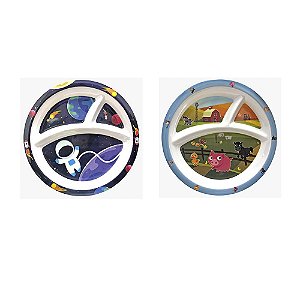 Kit Prato Infantil Divertido Para Bebe E Criança Divisória