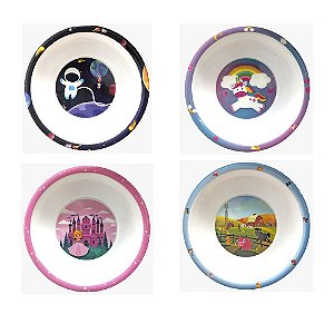 Prato Para Bebe Criança Divertido Infantil Plástico Alimentação