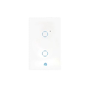 Interruptor Inteligente 2 Botões Touch Wi-fi App Alexa Vidro