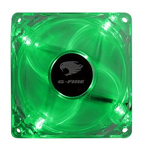 Fan Gamer G-fire 80mm com led Verde ew0408n