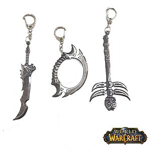 Kit 3 Chaveiros Gamer World Warcraft 04