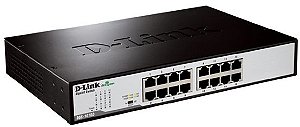 Switch D-link 16 portas Gigabit Ethernet 10/100/1000Mbps DGS-1016D