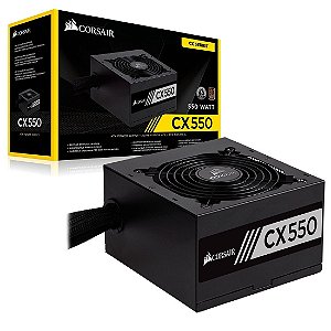 Fonte Corsair 550W 80 Plus Bronze CX550 - CP-9020121