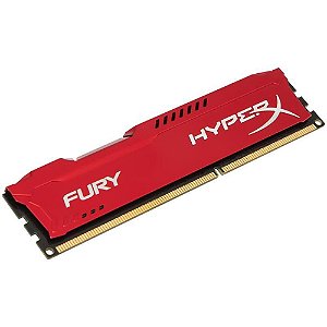 Memória Gamer HyperX FURY 4GB 1866Mhz DDR3 CL10 Red-HX318C10FR/4