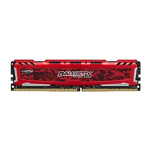 Memória Ddr4 Crucial Ballistix 16gb 3000mhz Red Bls16g4d30aese
