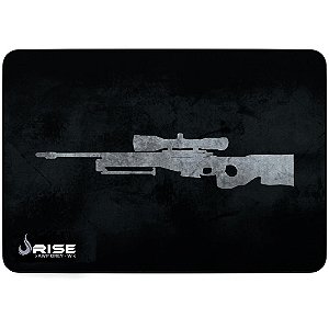 Mouse Pad Gamer Rise Mode Sniper Grey Grande Borda Costurada (420x290mm) - RG-MP-05-SNPG